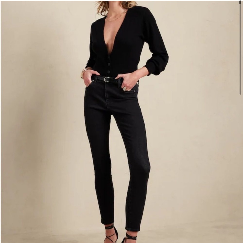 Banana Republic black skinny jeans strecth
